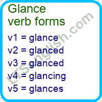 Glance Verb Forms