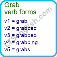 Grab Verb Forms