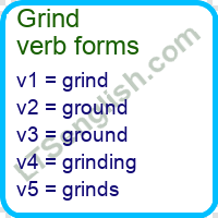 Grind Verb Forms