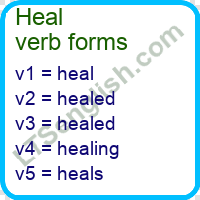 Heal Verb Forms