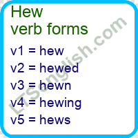 Hew Verb Forms