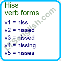 Hiss Verb Forms