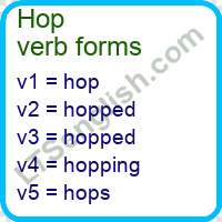 Hop Verb Forms