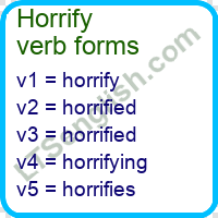 Horrify Verb Forms