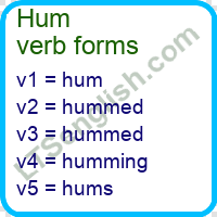 Hum Verb Forms