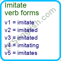 Imitate Verb Forms