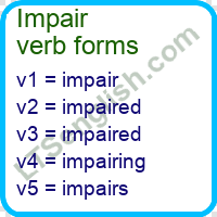 Impair Verb Forms