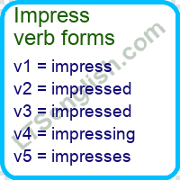 Impress Verb Forms
