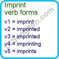 Imprint Verb Forms