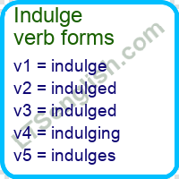 Indulge Verb Forms