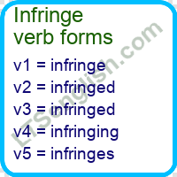 Infringe Verb Forms