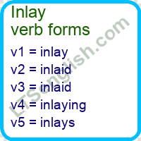 Inlay Verb Forms