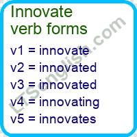 Innovate Verb Forms
