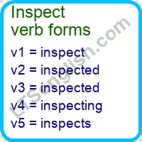 Inspect Verb Forms