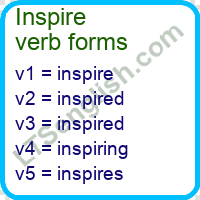 Inspire Verb Forms