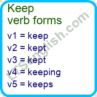 Keep Verb Forms