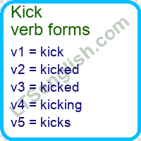 Kick Verb Forms