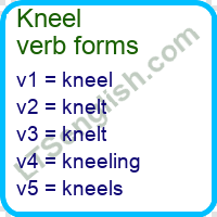 Kneel Verb Forms