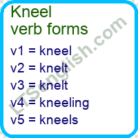 Kneel verb forms - Learn English Free Online | LTSenglish.com