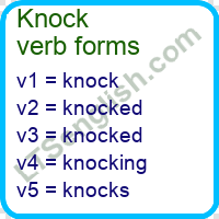 Verb of the Day - Knock 