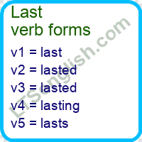 Last Verb Forms