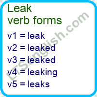 Leak Verb Forms