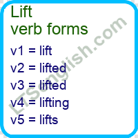 Lift Verb Forms