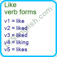 Like Verb Forms