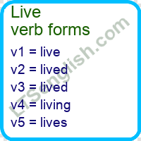 Live Verb Forms