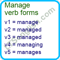 Manage Verb Forms