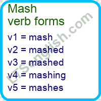 Mash Verb Forms