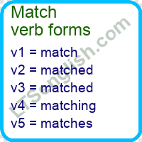 Match Verb Forms