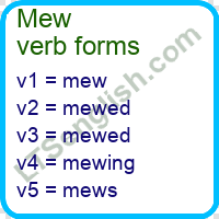 Mew Verb Forms