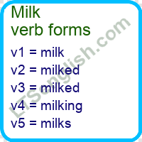 Milk Verb Forms