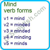 Mind Verb Forms