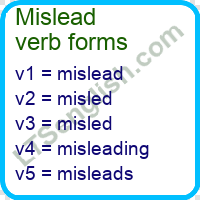 Mislead Verb Forms