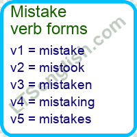 Mistake Verb Forms