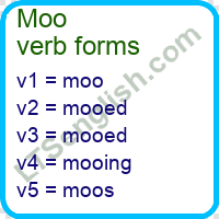 Moo Verb Forms