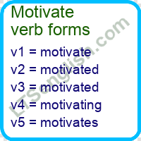 Motivate Verb Forms