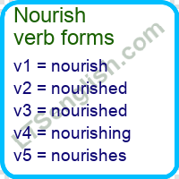 Nourish Verb Forms