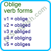 Oblige Verb Forms