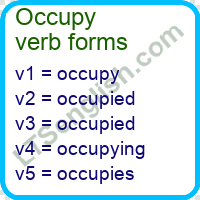 Occupy Verb Forms