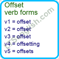 Offset Verb Forms