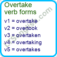 Overtake Verb Forms