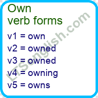 Own Verb Forms