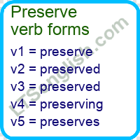 Preserve Verb Forms