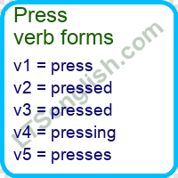 Press Verb Forms