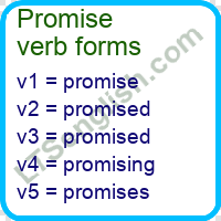 Promise Verb Forms