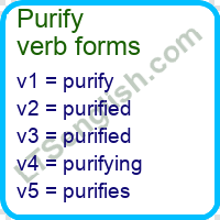 Purify Verb Forms