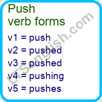 Push Verb Forms